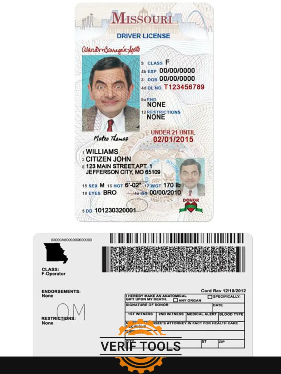 Usa Missouri Driving License Under 21