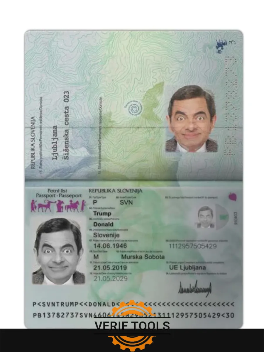 Slovenia Passport 2019 Present — Passports