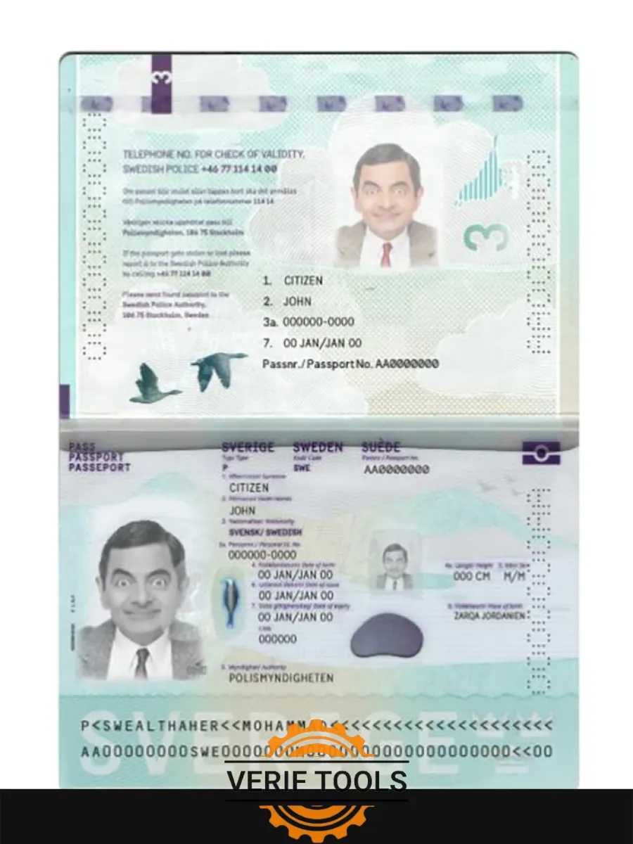 Sweden Passport New 2022 Present — Passports