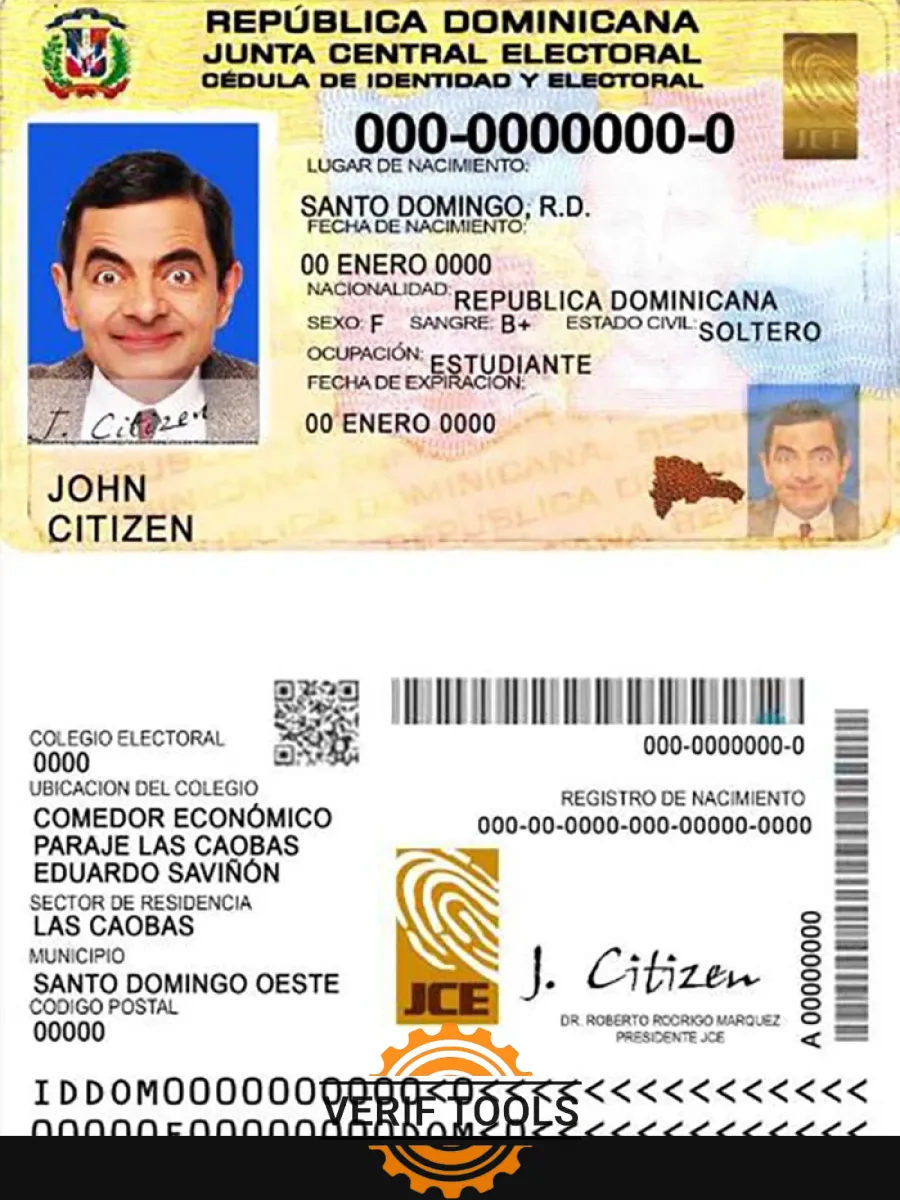 Dominican Republic Id — ID Cards