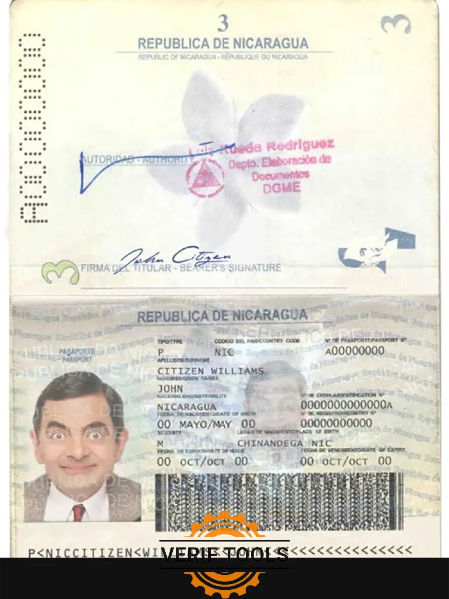 Nicaragua Passport — Passports