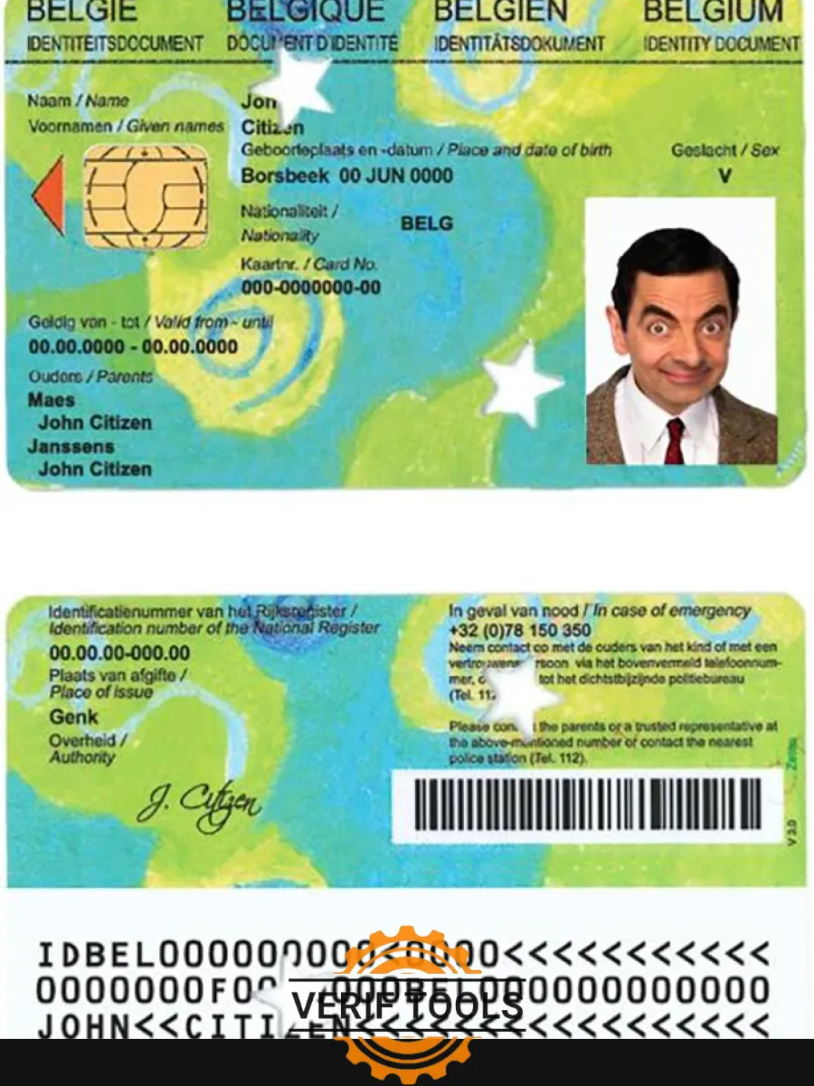 Belgium Kids Id 4 — ID Cards