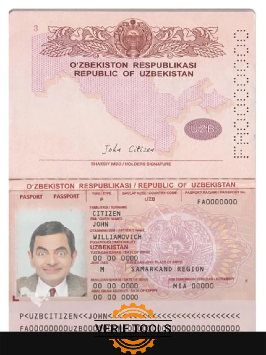 Uzbekistan Passport 2022 Present — Passports