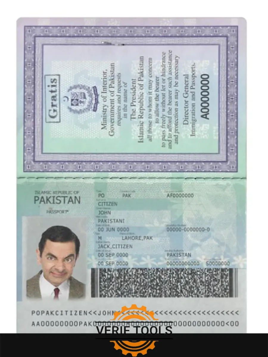 Pakistan New Passport 2020 Present — Passports