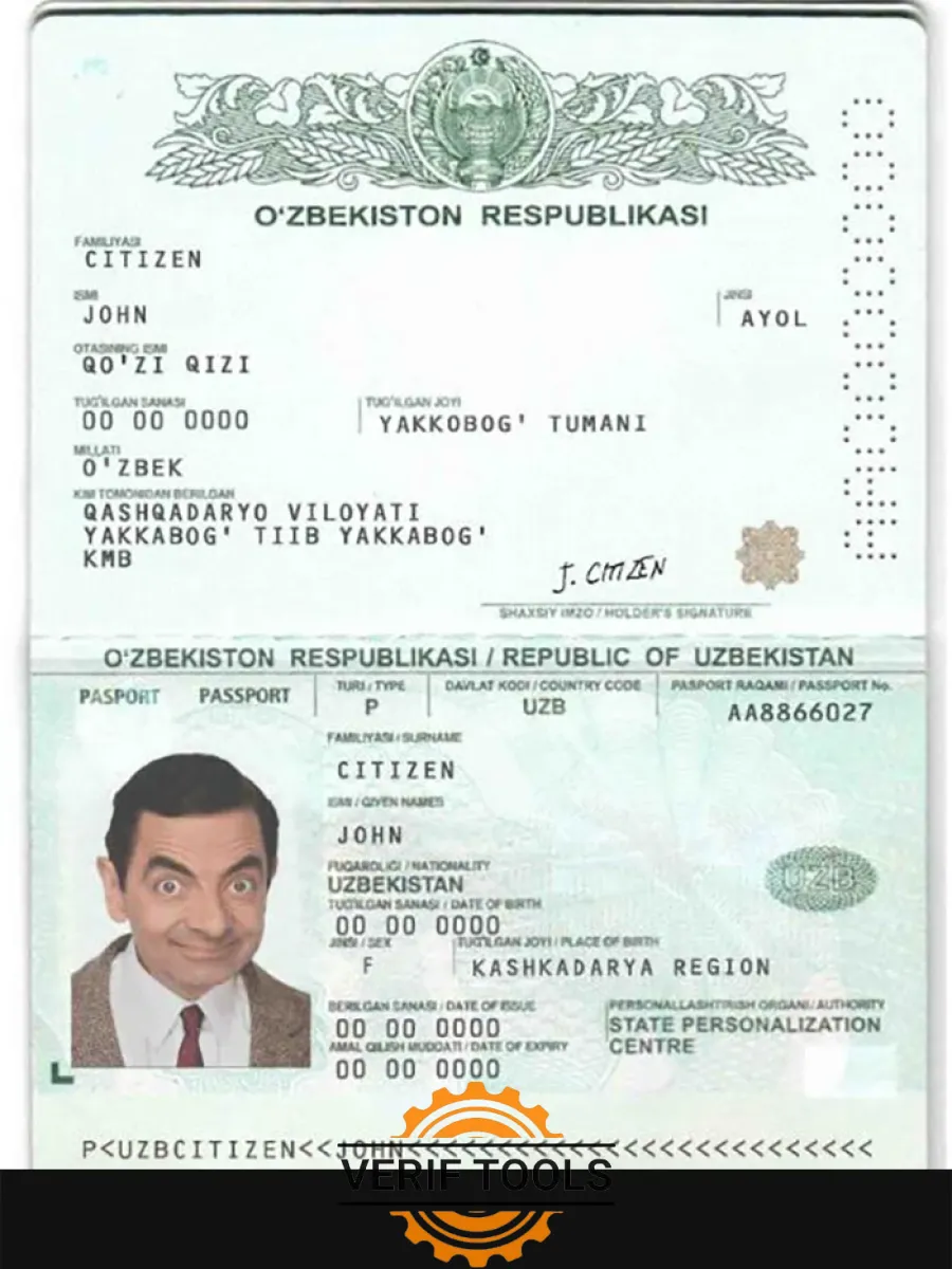 Uzbekistan Passport — Passports