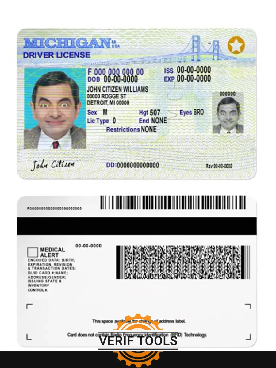 Usa Michigan Dl 2021 Present — Driver License
