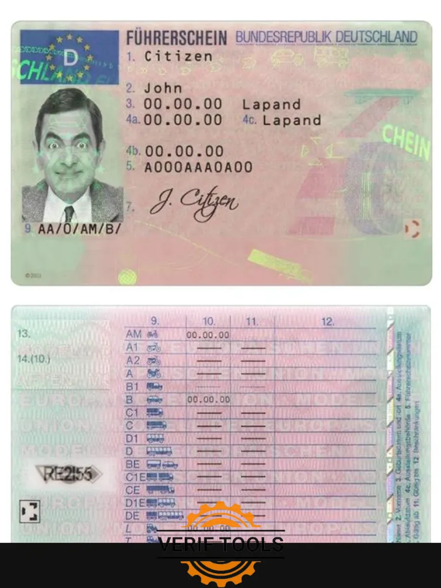 Germany Driving License — Driver License