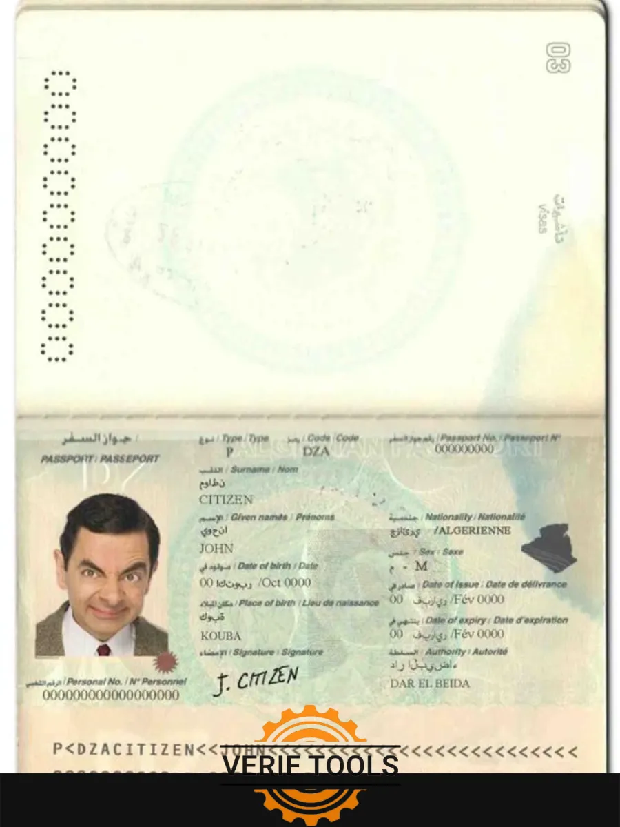 Algeria Passport — Passports