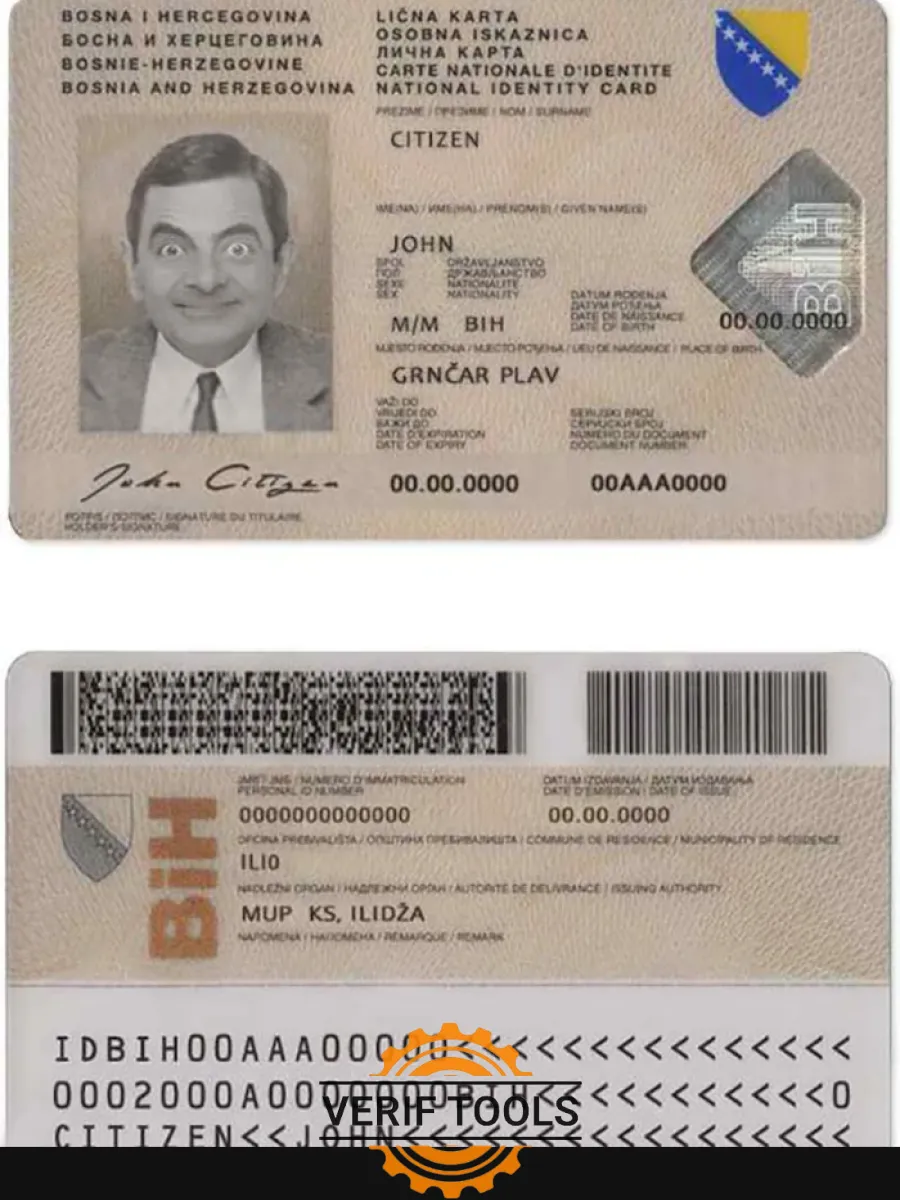 Bosnia And Herzegovina Id 2 — ID Cards