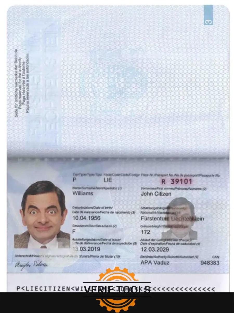 Liechtenstein Passport — Passports